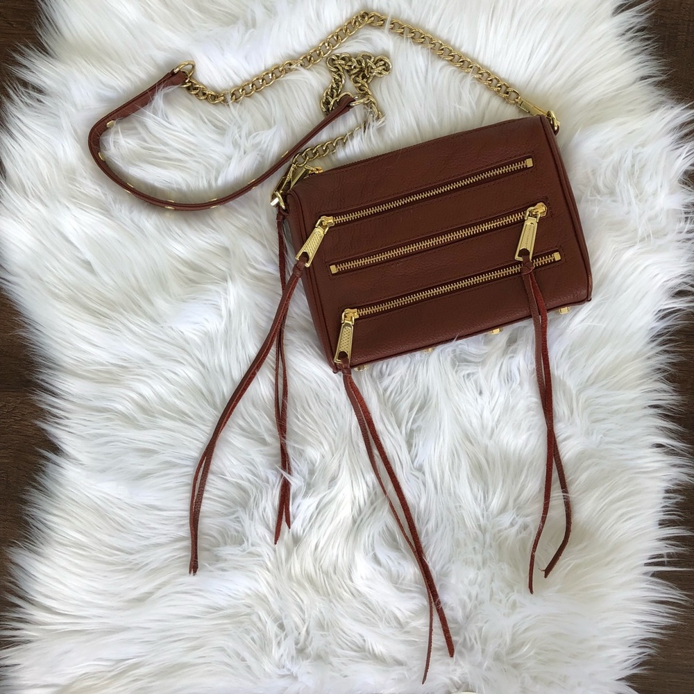 Rebecca Minkoff Rocker Crossbody in Whiskey - Picture 3 of 7
